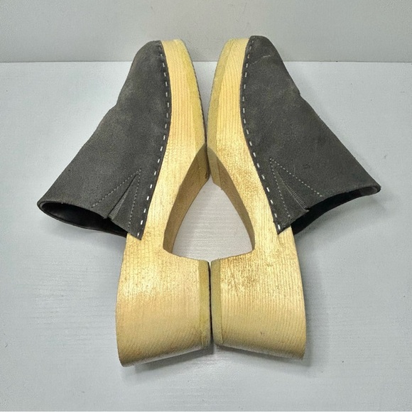 Rag & Co DARCIE Grey Suede Clogs Mules Size 40EU 9 US - Picture 7 of 14